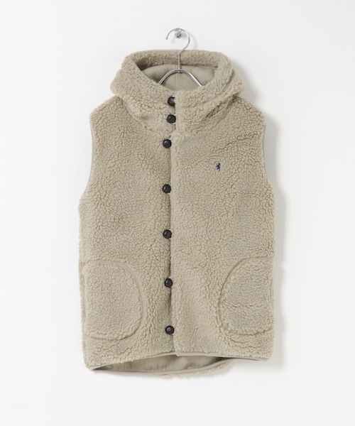 URBAN RESEARCH DOORS（アーバンリサーチドアーズ）の「GYMPHLEX　BOA HOODED VEST（ベスト・レディース・OYSTER/TAUPE/DK.GREY/NAVY/DK.BEIGE・14）」の4枚目の写真