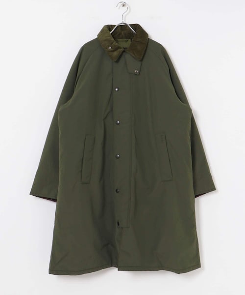 URBAN RESEARCH（アーバンリサーチ）の「Barbour　EXMOOR CASUAL COAT（ステンカラーコート・メンズ・BLACK/OLIVE・36/38/40/42）」の3枚目の写真