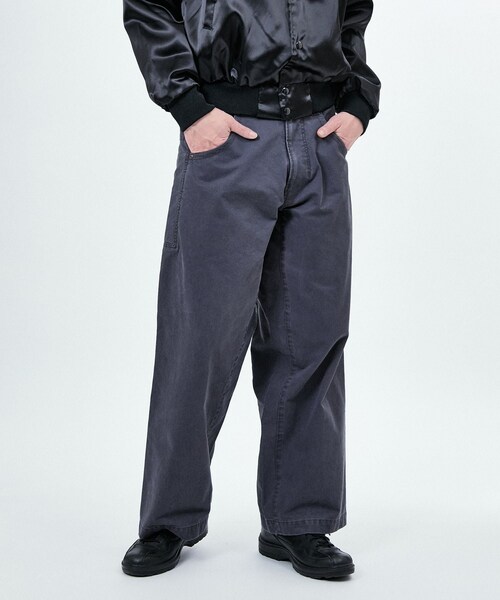 ADAM ET ROPE'（アダムエロペ）の「CHINO BAGGY PANTS（チノパンツ・レディース・ブラック/キナリ/ベージュ・38/40/42）」の9枚目の写真
