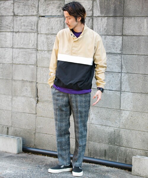 URBAN RESEARCH Sonny Label（アーバンリサーチサニーレーベル）の「MAGIC NUMBER　STRETCH TRACK BLOUSON∴（ブルゾン・メンズ・BLACK/BEIGE・M/L）」の13枚目の写真