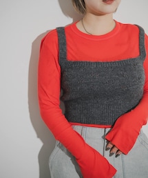 THE GOODLAND MARKET | cwtch SHEER FRAISE LONG TEE(Tシャツ/カットソー)