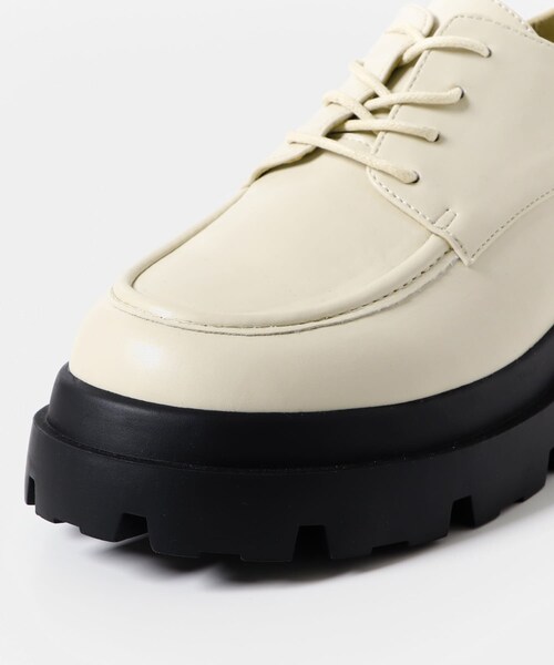 SENSE OF PLACE by URBAN RESEARCH（センスオブプレイスバイアーバンリサーチ）の「レースアップボリュームソールシューズ（ドレスシューズ・レディース・IVORY/BLACK・S/M/L）」の9枚目の写真