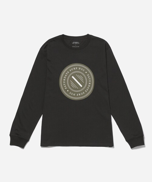 Saturdays NYC(サタデーズ ニューヨークシティ )の「SLASH BADGE STANDARD LS TEE(Tシャツ/カットソー・レディース・ブラック/グレー・L/M/S/XL/XS)」の5枚目の写真