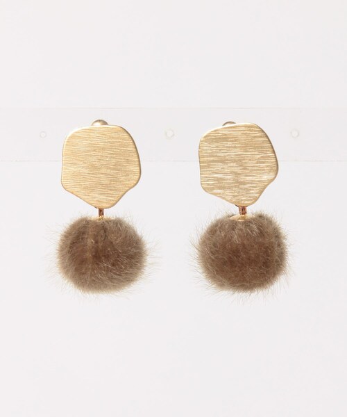 URBAN RESEARCH Sonny Label（アーバンリサーチサニーレーベル）の「ボールイヤリング∴（イヤリング・レディース・グレー/ベージュ・one/One）」の7枚目の写真