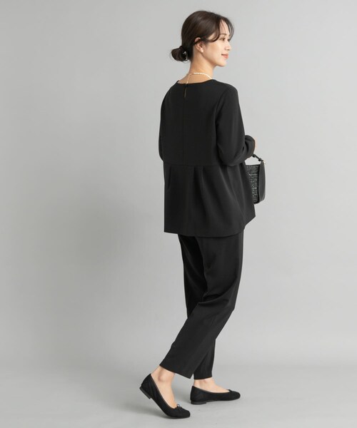 URBAN RESEARCH DOORS（アーバンリサーチドアーズ）の「ペプラムトップスセットアップ（セットアップ・レディース・NAVY/GREGE/BLACK・S/M）」の14枚目の写真