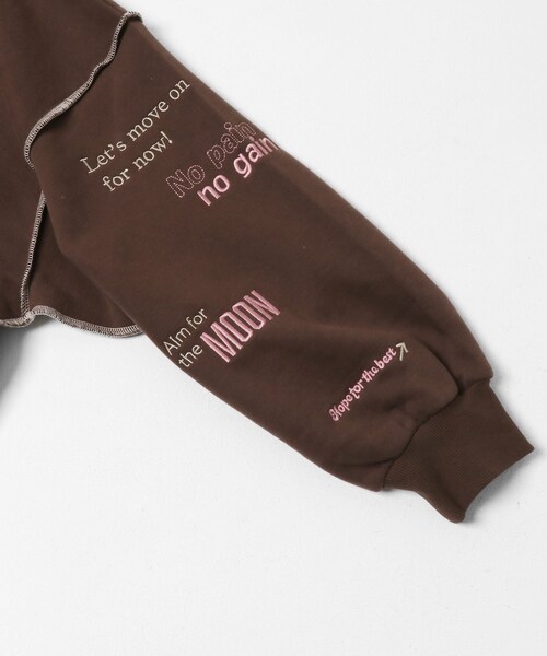 ITEMS URBANRESEARCH（アイテムズ アーバンリサーチ）の「裏起毛刺繍ロゴスウェット（スウェット・レディース・OML/BRN/L.PNK・FREE）」の20枚目の写真