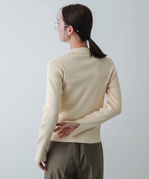 SENSE OF PLACE by URBAN RESEARCH(センスオブプレイスバイアーバンリサーチ)の「『一部WEB限定カラー』『洗濯可』メタルボタンエリツキコンパクトカーディガン(カーディガン/ボレロ・レディース・CHARCOAL/NAVY/OFF WHITE/MUSTARD/IVORY・One)」の17枚目の写真