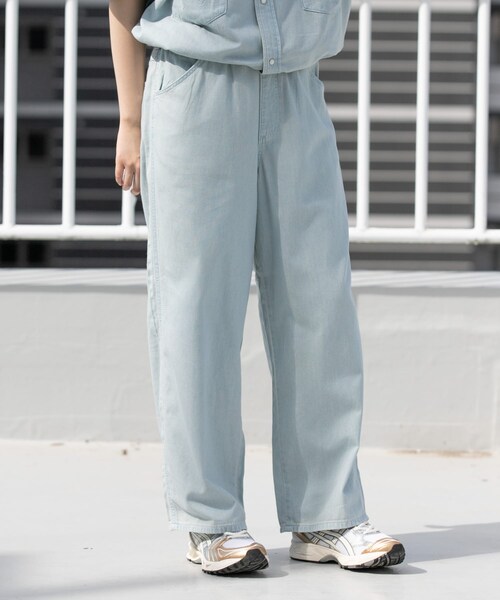 EKAL（エカル）の「『別注』Wrangler×EKAL　ライトデニムリラックスバギーパンツ（デニムパンツ・レディース・USED/O.W・one）」の4枚目の写真