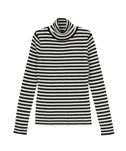 jouetie（ジュエティ）の「ベーシックリブタートル（ニット/セーター・レディース・ブラック/ミックス/レッド/オフホワイト/ベビーピンク/グレー/ターコイズ・M）」の13枚目の写真