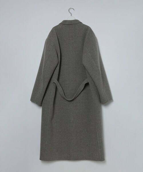 ADAM ET ROPE'（アダムエロペ）の「MENS【HYKE】DOUBLE FACE SHOP COAT（チェスターコート・メンズ・ベージュ・4/5）」の4枚目の写真