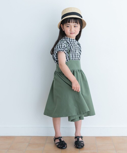 URBAN RESEARCH DOORS(アーバンリサーチドアーズ)の「キャミソールジャンパースカート(KIDS)(ワンピース・キッズ・KHAKI/BEIGE・105/120/135)」の18枚目の写真