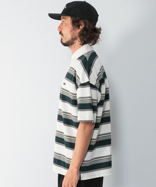 URBAN RESEARCH Sonny Label（アーバンリサーチサニーレーベル）の「OOPS　接触冷感ボーダーポロシャツ（ポロシャツ・メンズ・IVORY/NAVY・M/L/XL）」の13枚目の写真