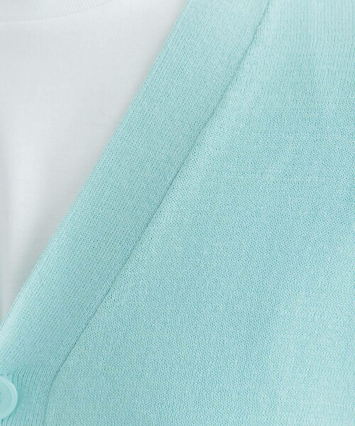 ITEMS URBANRESEARCH（アイテムズ アーバンリサーチ）の「ハイゲージ天竺ニット カーディガン（カーディガン/ボレロ・メンズ・MNT/BLK・M/L）」の17枚目の写真