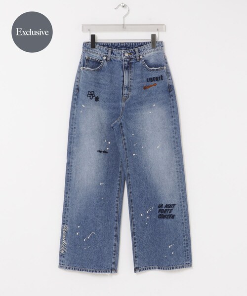 URBAN RESEARCH(アーバンリサーチ)の「『別注』PICCADILLY×URBAN RESEARCH 刺繍デニムパンツ(デニムパンツ・レディース・LT GRAY/LT INDIGO・36/38/40)」の2枚目の写真