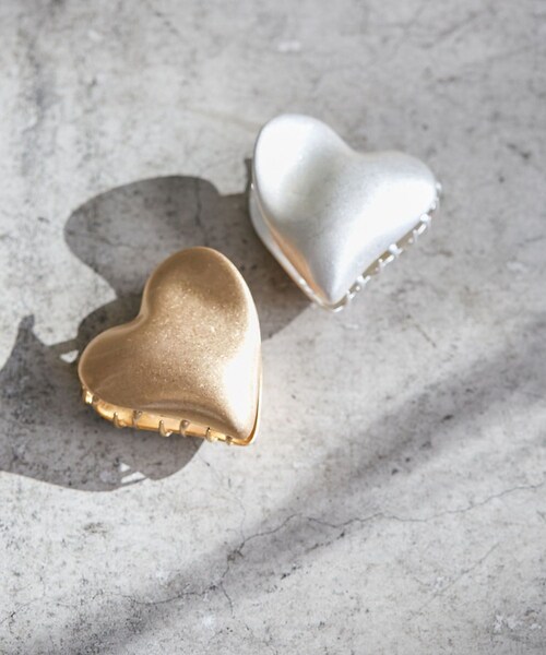 VIS(ビス)の「メタルハートバンス(バレッタ/ヘアクリップ・レディース・ゴールド/シルバー・F)」の5枚目の写真