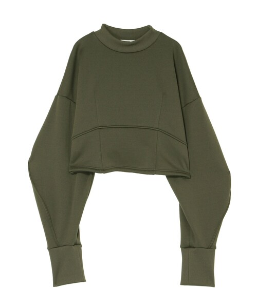 UN3D.(アンスリード)の「COCOON SLEEVE SHORT SWEAT(スウェット・レディース・グレー/ブラック/カーキ・36/38)」の19枚目の写真