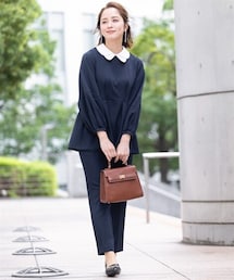 nissen | 【レディーススーツ】＜VERYストアコラボ＞花びら衿ブラウスセットアップパンツスーツ(フォーマルスーツ/小物)