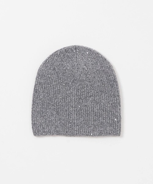 URBAN RESEARCH Sonny Label（アーバンリサーチサニーレーベル）の「スパンコールラメニット帽（ニットキャップ/ビーニー・レディース・グレー/チャコール・one）」の9枚目の写真