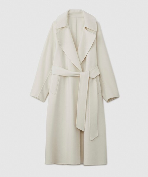 ROPE'（ロペ）の「ラムウールリバーロングコート【Sサイズフェア対象】（チェスターコート・レディース・グレー/オフホワイト/ベージュ系/キミドリ・34/36/38）」の9枚目の写真