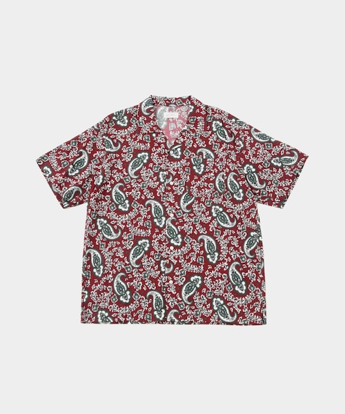 Saturdays NYC(サタデーズ ニューヨークシティ )の「Canty Open Collar Paisley Printed SS Shirt(シャツ/ブラウス・レディース・グリーン/レッド・L/M/S/XL/XS)」の11枚目の写真
