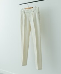 1-tuck テーパード デニムスラックス