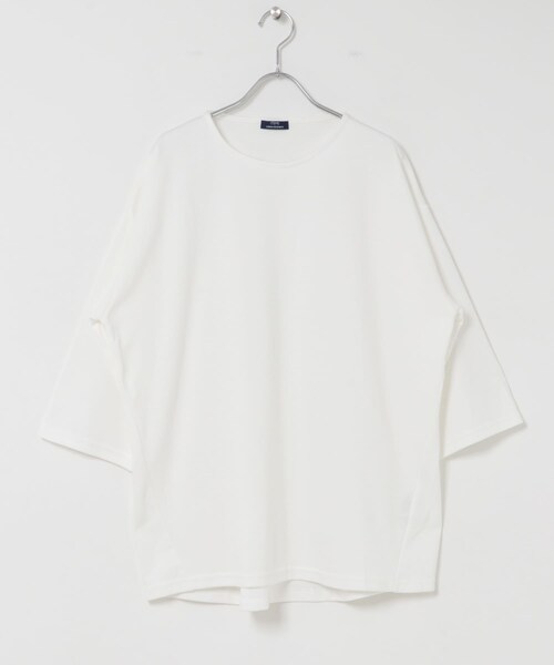 ITEMS URBANRESEARCH(アイテムズ アーバンリサーチ)の「TCポンチ 7分袖 カットソー(Tシャツ/カットソー・メンズ・WHITE/BLACK/D.BROWN/D.PINK・M/L)」の6枚目の写真