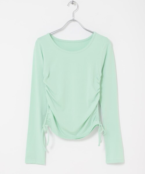 THE GOODLAND MARKET（ザグッドランドマーケット）の「cwtch　SHEER LONG-SLEEVE T-SHIRTS（Tシャツ/カットソー・レディース・WHITE/MINT/ORANGE/NAVY・Free）」の8枚目の写真