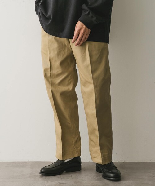 URBAN RESEARCH DOORS(アーバンリサーチドアーズ)の「M-52 チノトラウザー(チノパンツ・メンズ・BEIGE/BLACK・M/L)」の3枚目の写真