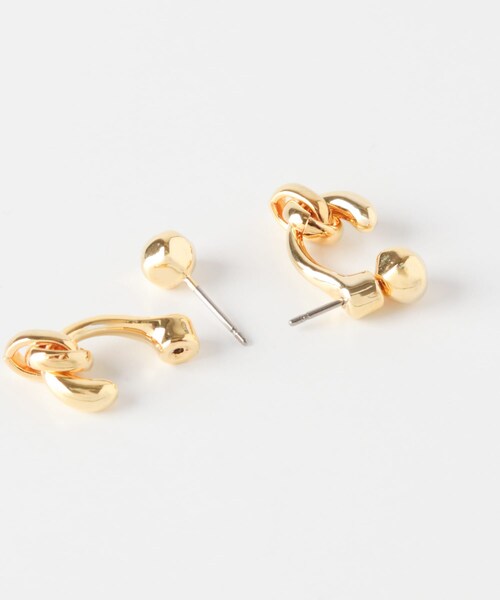 URBAN RESEARCH Sonny Label（アーバンリサーチサニーレーベル）の「LAPUIS　Drop Flow Coil　ピアス（ピアス（両耳用）・レディース・ゴールド/マルチ・One）」の12枚目の写真