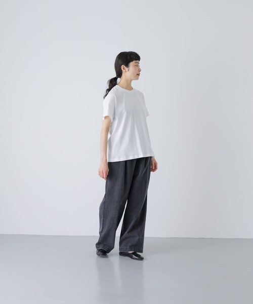 かぐれ(カグレ)の「STUDIO NICHOLSON MARINE(Tシャツ/カットソー・レディース・OFF WHITE/GREY MARL/D NAVY・10)」の9枚目の写真
