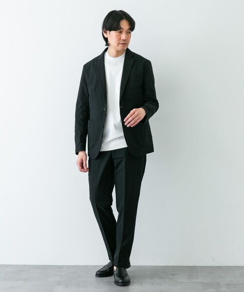 URBAN RESEARCH DOORS(アーバンリサーチドアーズ)の「『イージーケア』LIFE STYLE TAILOR シアサッカーコンフォータブルパンツ(スラックス・メンズ・NAVY/BLACK・S/M/L/XL)」の17枚目の写真
