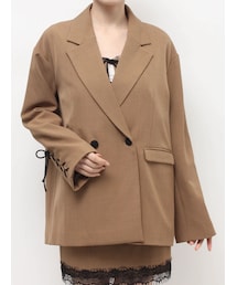 EVRIS | レースアップテーラードジャケット【セットアップ着用可能】(テーラードジャケット)