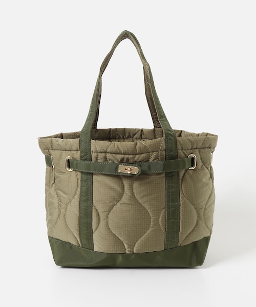 URBAN RESEARCH ROSSO（アーバンリサーチロッソ）の「TRIFFER　ナイロンステッチBAG（トートバッグ・レディース・BLACK/OLIVE・Free）」の2枚目の写真