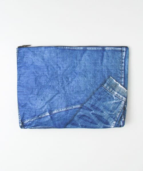 URBAN RESEARCH Sonny Label（アーバンリサーチサニーレーベル）の「MATATABI　Print Clutch Bag（クラッチバッグ・メンズ・DenimJkt・one）」の3枚目の写真