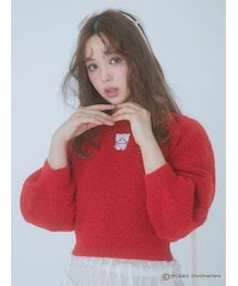 CALNAMUR | 【mikkoコラボ】ボリュームスリーブコンパクトニット(ニット/セーター)