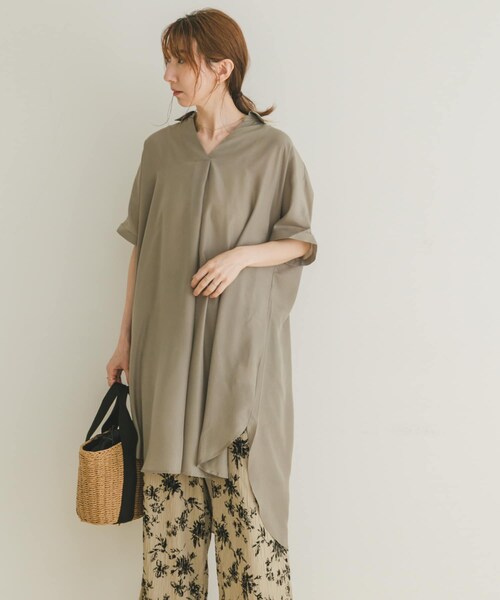 ITEMS URBANRESEARCH（アイテムズ アーバンリサーチ）の「スキッパーフレンチチュニック（チュニック・レディース・NVY/KHK/WHT/MNT・FREE）」の18枚目の写真