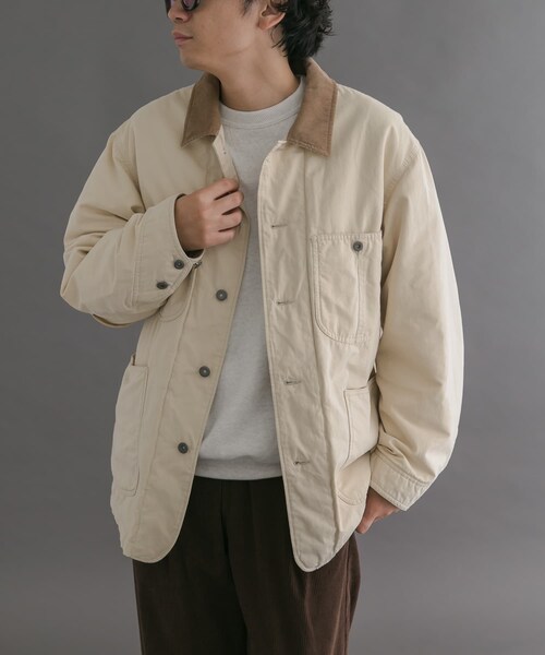 URBAN RESEARCH DOORS（アーバンリサーチドアーズ）の「FORK&SPOON　インサレーションカバーオール（カバーオール・メンズ・BLACK/IVORY・4/5）」の12枚目の写真