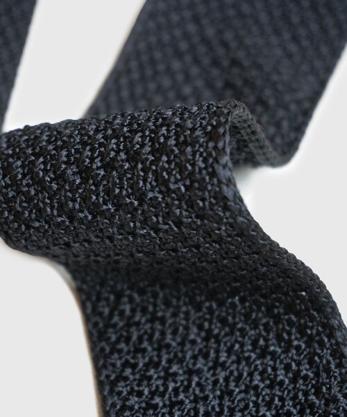 ADAM ET ROPE'(アダムエロペ)の「【HEUGN/ユーゲン】Mike Knit Tie Luigi(ネクタイ・メンズ・ブラック・F)」の7枚目の写真