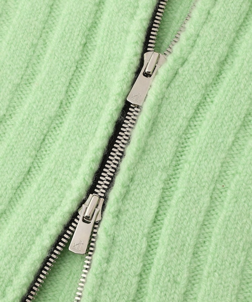 ADAM ET ROPE'（アダムエロペ）の「【J'aDoRe・一部店舗限定】【y YO（イーヨ）】zip neck warmer / ネックウォーマー（ネックウォーマー/スヌード・レディース・グレー/ライトグリーン・F）」の14枚目の写真