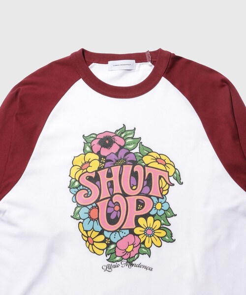 ADAM ET ROPE'(アダムエロペ)の「【LIBRIO MENDONCA/リブリオ メンドンサ】FLOWER PRINTED RAGLAN TEE(Tシャツ/カットソー・メンズ・ブラック/レッド・L/M/S)」の8枚目の写真