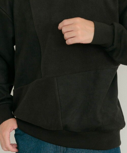 ITEMS URBANRESEARCH（アイテムズ アーバンリサーチ）の「『静電気防止』裏フリースフェイクスウェード クレイジープルオーバー（その他トップス・メンズ・GRN/BLU/IVO/BLK・M/L）」の18枚目の写真