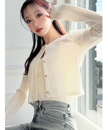 RESEXXY | チュールドッキングアンサンブルトップス(カーディガン/ボレロ)