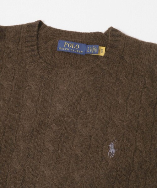 URBAN RESEARCH ROSSO（アーバンリサーチロッソ）の「POLO RALPH LAUREN　WOOL CASHMERE KNIT（ニット/セーター・レディース・NAVY/GREY/BROWN・S/M）」の18枚目の写真