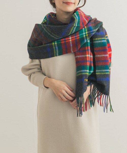 URBAN RESEARCH DOORS(アーバンリサーチドアーズ)の「『一部別注カラー』TWEED MILL Lambswool Stole(マフラー・レディース・Scone CHK/BLU/GRN/CHOCOLATE/McKeller/別注C/GRY/別注T/CHK・Free)」の9枚目の写真