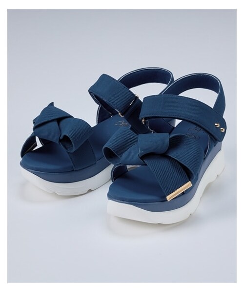 nissen（ニッセン）の「【ゆったり幅広】リボンモチーフスポーツサンダル（低反発中敷）（ワイズ４Ｅ）（サンダル・メンズ・黒/ベージュ/ストライプ/アイスグレー/デニムブルー・M=23.0~23.5cm/4E/L=24.0~24.5cm/4E/LL=25.0~25.5cm/4E/3L=26.0~26.5cm/4E）」の18枚目の写真