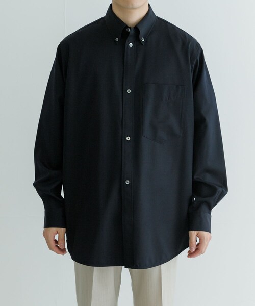 URBAN RESEARCH（アーバンリサーチ）の「nym　MINIMAL GAB BUTTONDOWN SHIRTS（シャツ/ブラウス・メンズ・NAVY/BLACK・M/L）」の9枚目の写真