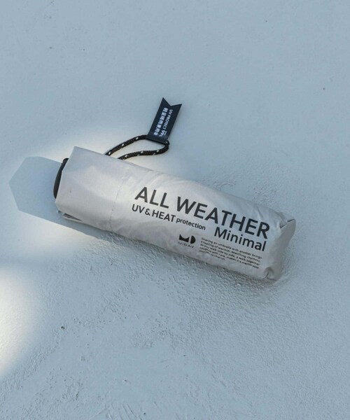 SMELLY（スメリー）の「『晴雨兼用』because　ユニセックス オールウェザーミニマル（長傘・レディース・GRY/BLK・Free）」の2枚目の写真