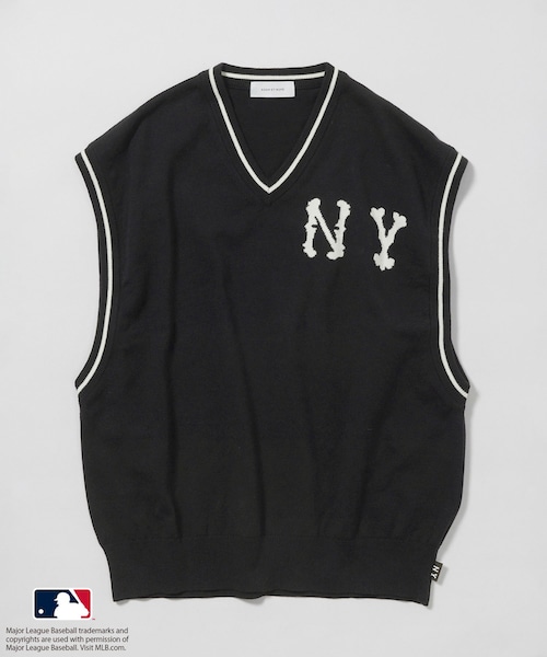 ADAM ET ROPE'（アダムエロペ）の「【MLB COLLECTION BY JUN】クラシックロゴニットベスト（ベスト・メンズ・ブラック/ホワイト/ブラウン・L/M）」の11枚目の写真