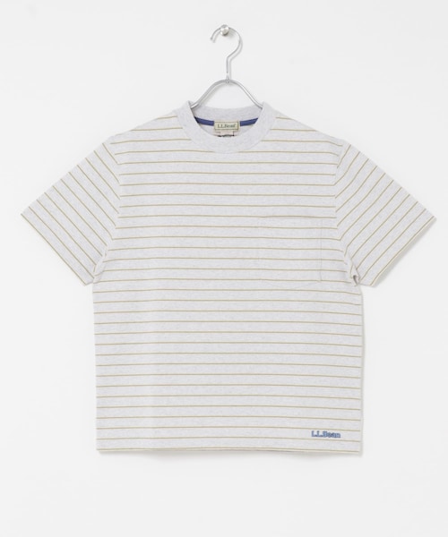 URBAN RESEARCH DOORS（アーバンリサーチドアーズ）の「L.L.Bean JAPAN EDITION　SHORTSLEEVESTRIPEDT-SHIRTS（Tシャツ/カットソー・レディース・BIRCHCREAM/SAX/ROSE/CORAL/MINT/NAVY/RED・M）」の6枚目の写真