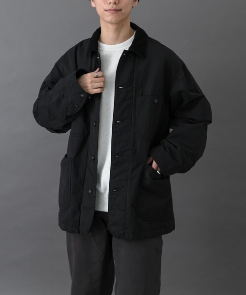 URBAN RESEARCH DOORS（アーバンリサーチドアーズ）の「FORK&SPOON　インサレーションカバーオール（カバーオール・メンズ・BLACK/IVORY・4/5）」の14枚目の写真